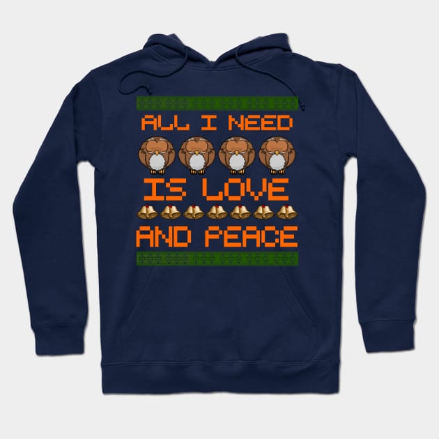 All i need is love and peace Hoodie by FlyingWhale369